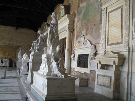 Tombs of Camposanto Monumentale in Venice